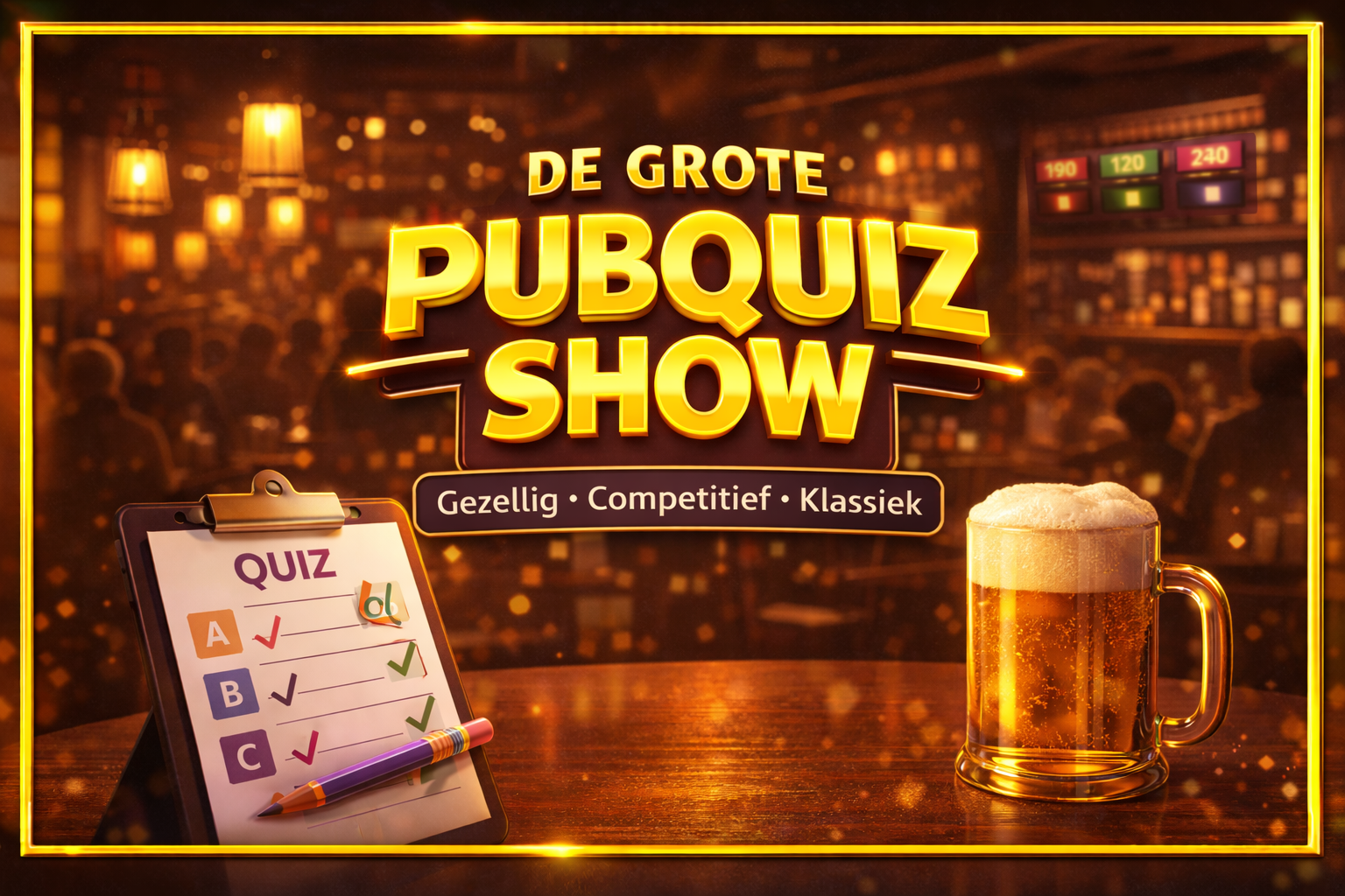 The Big Pub Quiz Show — classic pub quiz in the Arena